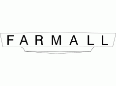 Farmall Emblem Vector DXF File