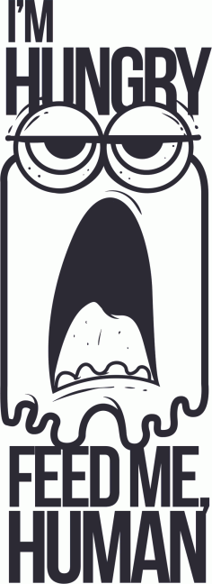 Feed Me Sticker CDR File