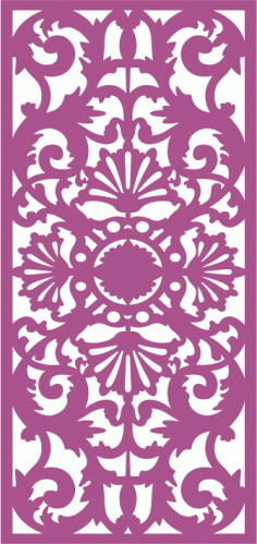 Festive Vertical Seamless Banner Room Divider and Screen Panels CDR File