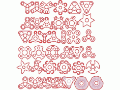 Fidget Spinners DXF File