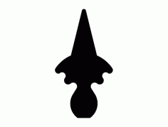 Finial Vector Design 4 Free DXF File