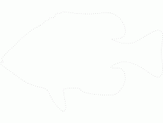 Fish Dotted Design CNC Router Free DXF File
