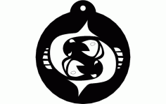 Fish Round CNC Router Free DXF File