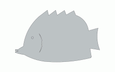 Fish sm 8 CNC Router Free DXF File