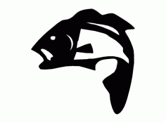 Fisherman Fish CNC Router Free DXF File