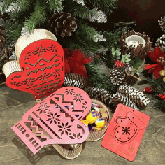 Flexible Laser Cut Candy Box CDR File