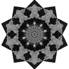 Floral Acanthophracta Snowflake Vector SVG File