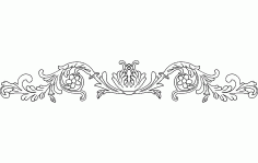 Floral Frame 5 Free Vector DXF File