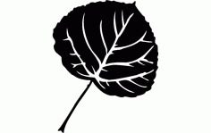 Floral Leaf Free Vector DXF File