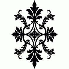 Floral Pattern Design DXF Vectors File