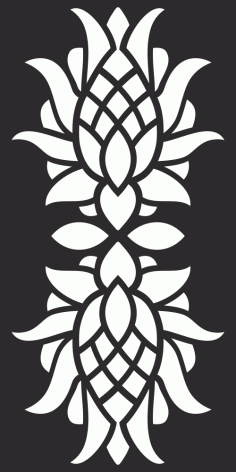Floral Privacy Screen Pattern for CNC Laser Cut Free Vector CDR File