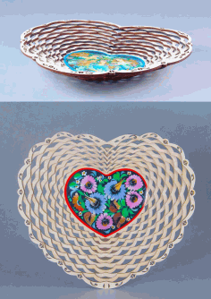 Flower Fruit Basket Candy Basket Laser Cut Free DXF File