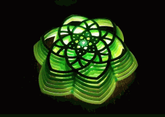 Flower Light Lamp Free CDR Vectors File