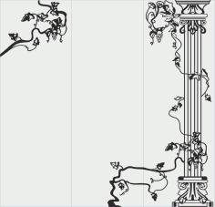 Flower Vector Graphics For Sandblasting Free CDR Vectors File