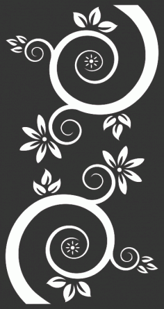 Flower Vinyl Plasma Cutting Grill Design Flower CDR File