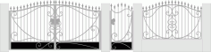 Forged gate and wicket design vector Laser Cut CDR File