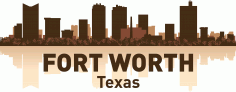 Fort Worth Skyline Free CDR Vectors File