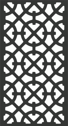 Front Grill Design for balcony Panel DXF File
