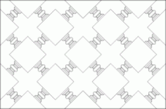 Geometric Pattern Panel Design, Jali Panel, Screen Pattern Vector File