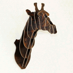 Giraffe Head Wall Mount CDR File