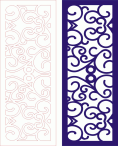 Goldberber Wedding Screen Design Laser Cut CDR File