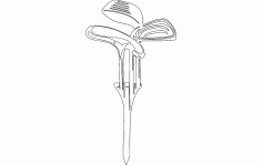 Golf Club Bag Free DXF Vectors File