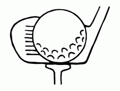 Golf Design Template DXF File