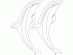 Golfinho 61×65 CNC Router Free DXF File
