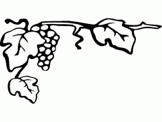 Grapes 7×4 Free DXF Vectors File