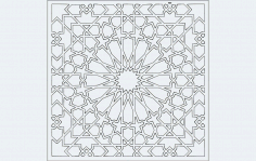 Grille Pattern Design and Jali Pattern Design DXF File