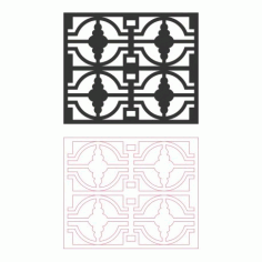 Grille Pattern Designs DXF File