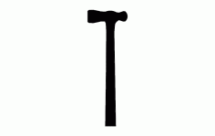 Hammer Silhouette Free DXF Vectors File