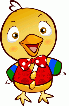 Happy Chick Cartoon CDR File