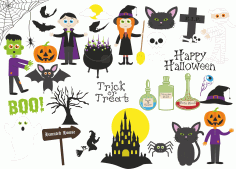 Happy Halloween Vector Pack CDR File
