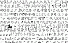 Happy People Icon Set CDR Vectors File