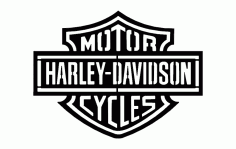 Harley D Logo Free Vector DXF File