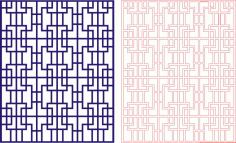Heavy Metal Grill Seamless Panel Laser Cut CDR File