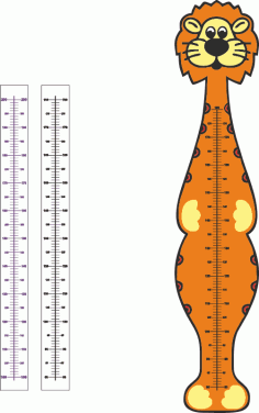 Height Scale Lion Cartoon Vector free CDR File