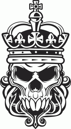 Helloween Skull KIng Sticker Skull Vector Free Download CDR File