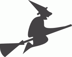Helloween Witch Silhouette CDR File