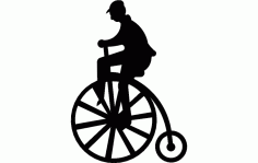High Wheeler Bicycle DXF File