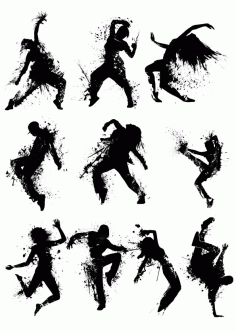 Hip Hop Dance Sticker CDR File