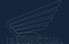 Honda Motorcycle Wing Logo DXF Vectors File