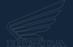 Honda Motorcycle Wing Logo Free DXF Vectors File