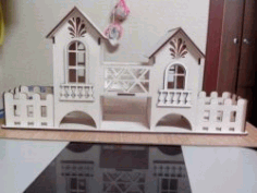 House Assembly Model for Laser Cut CNC CDR File