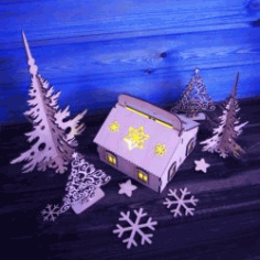 House Model for Laser Cut CNC CDR File