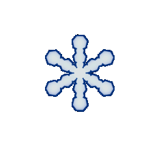 Ice Blue Snowflake Vector SVG File