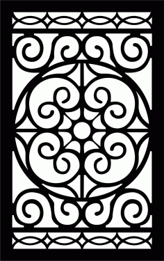 Iron Partition Wall DXF File