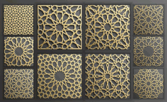 Islamic Scrollwork Pattern Free DXF Vectors File