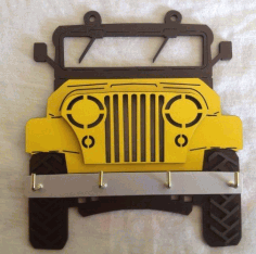 Jeep House Keeper Laser Cut Free CDR File